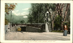 Descent into subway, Public Gardens Postcard