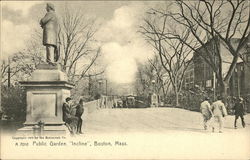 Public Garden Incline Boston, MA Postcard Postcard