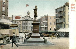 Adams Square, Faneuil Hall in Centre Boston, MA Postcard Postcard