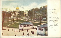 Park Street Subway Postcard