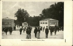 Park Street Subway Entrance Postcard