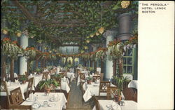 "The Pergola" Hotel Lenox Postcard