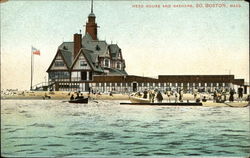 Head House and Bathers South Boston, MA Postcard Postcard