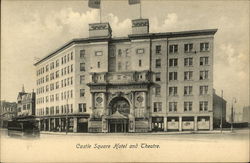 Castle Square Hotel and Theatre Postcard