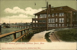 The Winthrop Yacht Club Winthrop Beach, MA Postcard Postcard