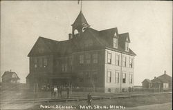 Public School Mountain Iron, MN Postcard Postcard