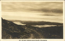 An Early Morning Scene from Mt. Washington Mount Washington, NH Postcard Postcard