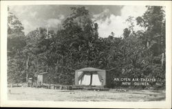 An Open Air Theater New Guinea South Pacific Postcard Postcard