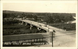 Main Street Bridge Mankato, MN Postcard Postcard