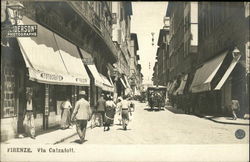 Via Calzafoli Florence, Italy Postcard Postcard