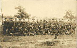 The 5th Troop, after inspection, Pine Camp Postcard