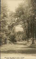 On the road to Lenox Village, Hotel Aspinwall Massachusetts Postcard Postcard