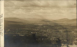 Lake Mahkeenac, from Hotel Aspinwall Lenox, MA Postcard Postcard