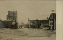 Main Street South of Abbot Square Postcard