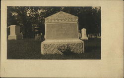 Nourse Family Headstone in Graveyard Death Postcard Postcard