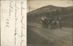 Portrait of Two Women in Car Postcard Postcard