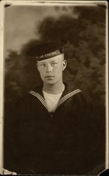 Portrait of Sailor in Uniform Postcard