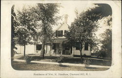 Residence of Wm. H. Henshaw, Diamond Hill Postcard