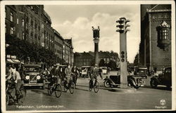 Street Scene Copenhagen, Denmark Postcard Postcard