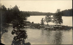 Point Between First and Second Lakes, Arbutus Lake Postcard