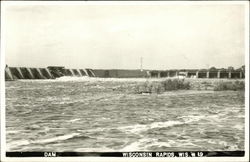 Dam, Wisconsin Rapids Postcard