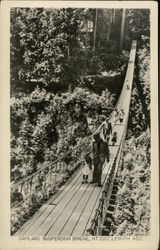 Capilano Suspension Bridge, Ht. 230', Length 450' North Vancouver, BC Canada British Columbia Postcard Postcard