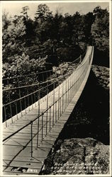 Rockaway Bridge, Rock City Gardens Lookout Mountain, TN Postcard Postcard