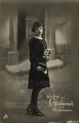 Girl after Confirmation Postcard