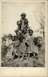 Several African-American Children Postcard