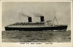 Cunard R.M.S. Queen Elizabeth Postcard