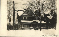 132 Main Street Home Binghamton, NY Postcard Postcard