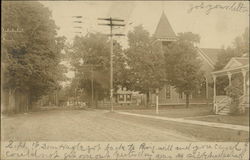 Residential Street Postcard