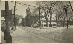 Chenango Street View and City Club Postcard