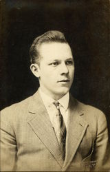 Man in suit and tie Postcard