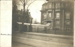 Long Tent Leading Into Building Postcard