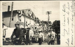 King Comus in Parade Binghamton, NY Postcard Postcard