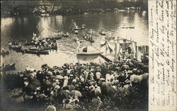 Landing of King Comus Binghamton, NY Postcard Postcard