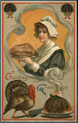 Thanksgiving Greetings Postcard