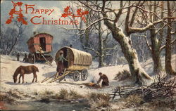 A Happy Christmas Postcard Postcard