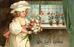 With Love's Greeting Postcard