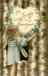 A Loving Thought for my Sweetheart Children Postcard Postcard