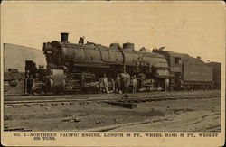 Northern Pacific Engine Postcard