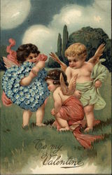 To my Valentine Cupid Postcard Postcard