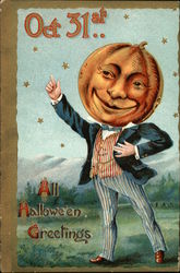 Oct. 31st... All Halloween Greetings Postcard Postcard