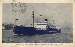 A typical steamer of the American Export Lines Steamers Postcard Postcard