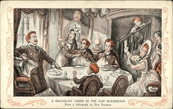 A Breakfast Crisis in the Day Household Art Postcard Postcard