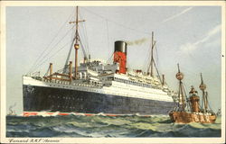 Cunard RMS "Ascania" Postcard