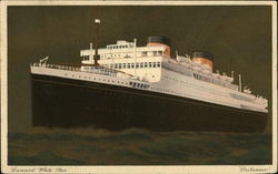 Cunard White Star Britannic Steamers Postcard Postcard