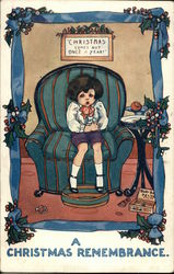 A Christmas Remembrance Children Postcard Postcard