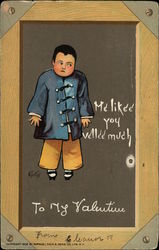 To my Valentine Me Likee you Vellee Much Children Postcard Postcard